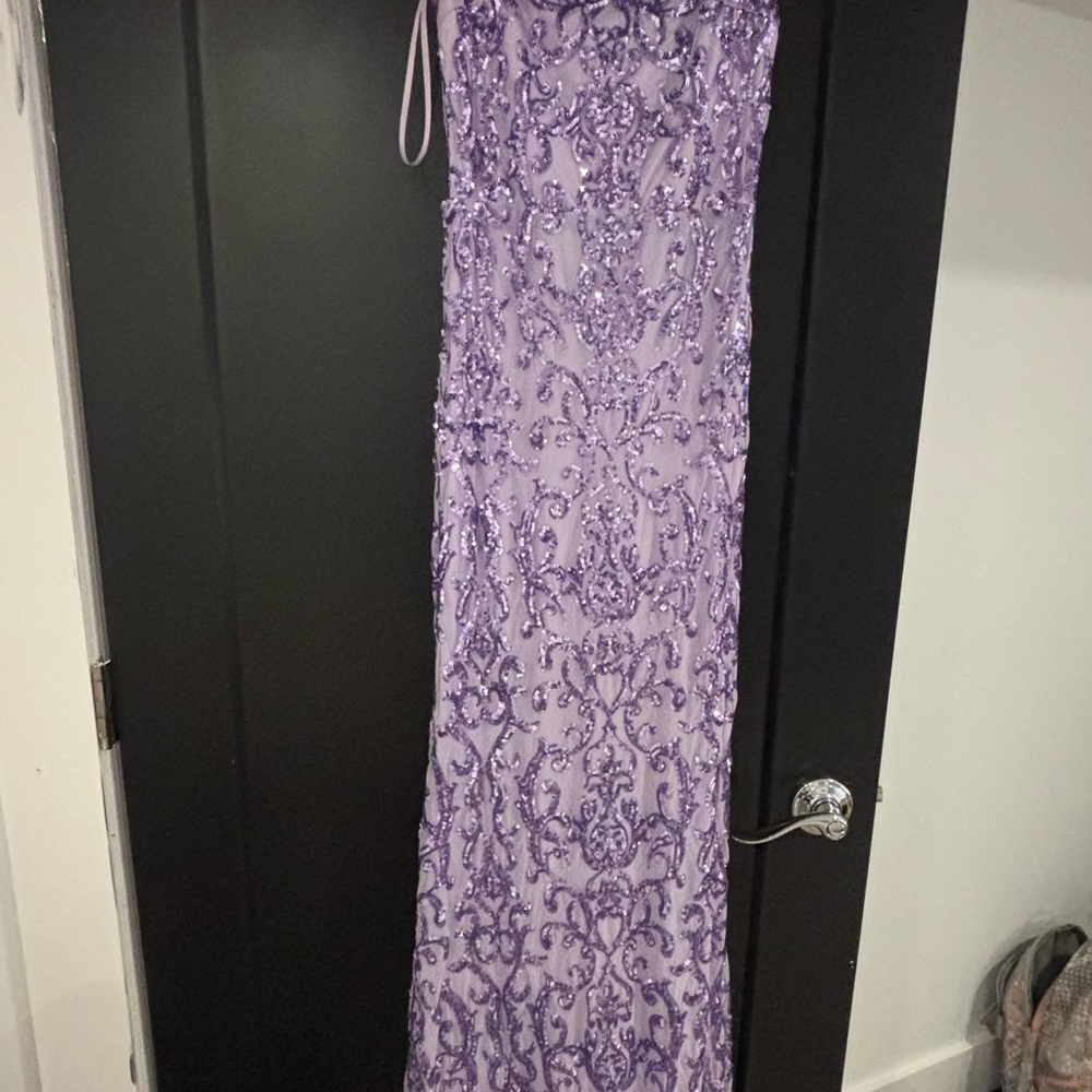 Lavender Sequin Gown